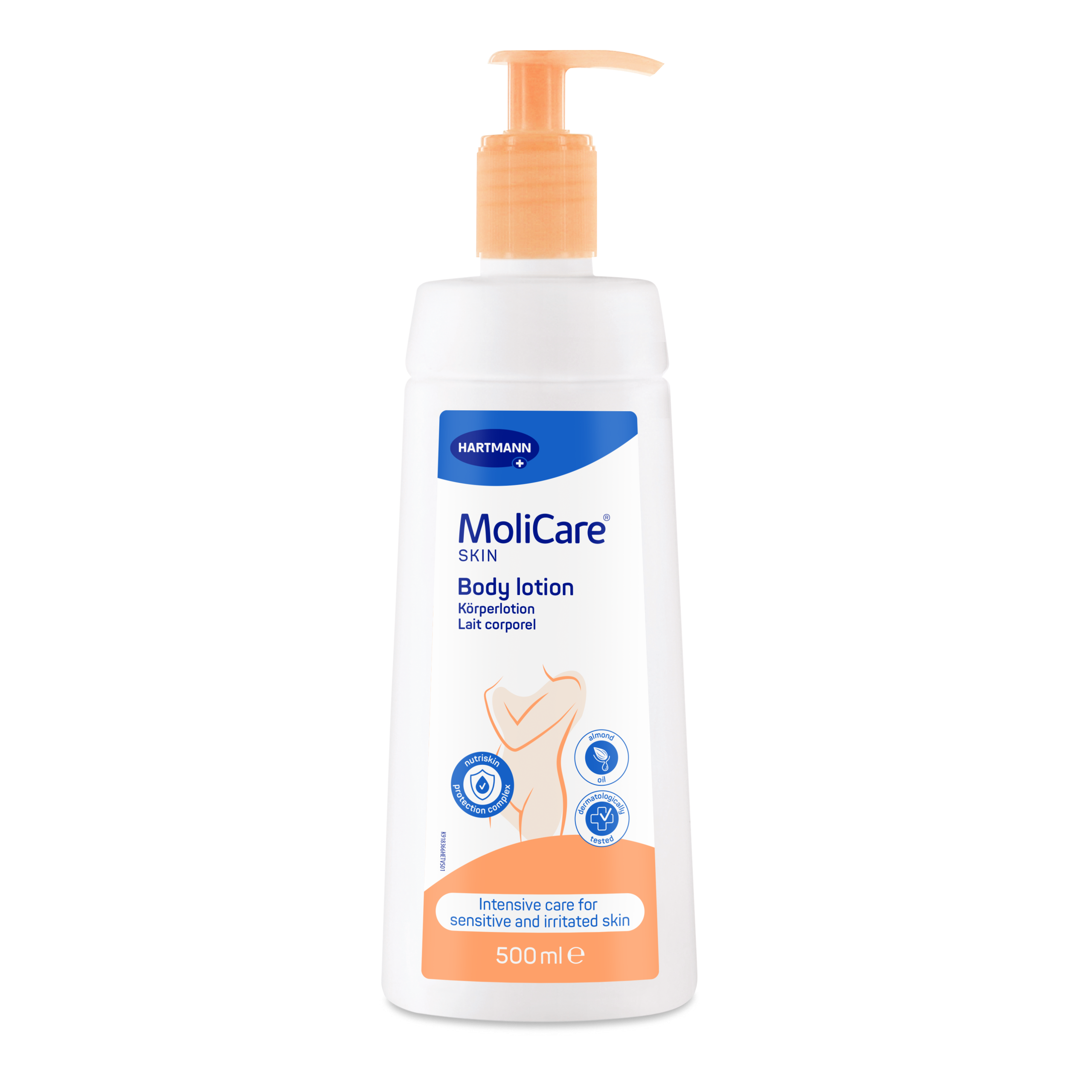 Lait corporel MoliCare hydratant pour le soin quotidien de la peau