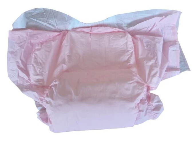 Paquet de 10 couches ABDL Rose Plastifiée Cloudrys Super Maxi – Le Change Complet Uni Tendre – Image 2