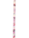 Attache-tétine adulte Rearz Lil’ Bella rose pastel avec motifs arc-en-ciel et pégases.