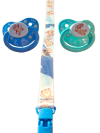 et de deux tétines adulte Rearz Lil Squirts Splash 2 avec motifs animaliers et étui de rangement.
