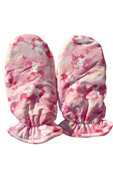 Moufles adultes rembourrées Rearz Lil’ Bella en tissu doux et extensible.