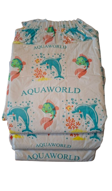 Pack découverte de 3 couches adultes plastifiées Aquaworld ABDL